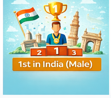 1st in India (Male)